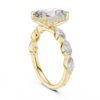 Radiant Diamond Yellow Gold Rings