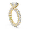 Round Diamond Yellow Gold Ring